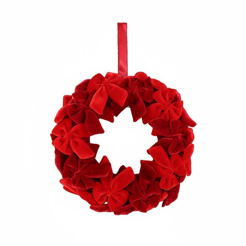 Christmas Wreath Soft-Textured Decorative Wreath Loop Hanger for Wall Display