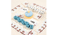 Math Game with Bell Tabletop Arithmetic Game Set Toy Educational Interactive for Preschoolers, Homeschool