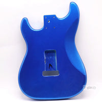 Metallic Blue Poplar Electric Guitar Body for DIY Assembly and Modification