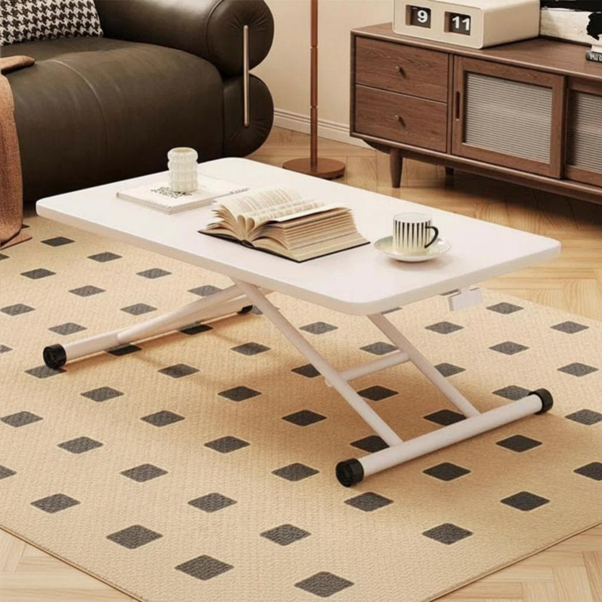 elevateTop Coffee-to-Dining Table Height-Adjustable transformable elevateTop Coffee Table multi-functionalUse Home Furniture for Families, Homeowners, Living Room