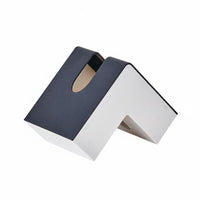 L-Shaped Tissue Box Modern Minimalist Style Desktop Napkin Case Space Saving Corner Tissue Holder for Bedroom