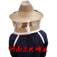 牛仔防蜂帽带不锈钢锁扣蜜蜂防护帽养蜂工具速卖通亚马逊销蜂帽