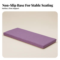 Wear-Resistant Bay Window Seat Cushion Highly Resilient High-Density Foam Bench Cushion Strong Support for Sofa