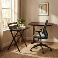 Study Desk with Shelf Wooden Student Desk Basic Workstation Table for Kids, Bedroom