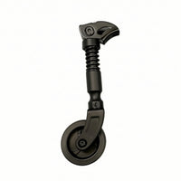 Folding Bike Push Wheel Compact Auxiliary Wheel with Spring Foldable for Commuters, Transit Stations, City Commuting