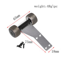 1/18 Wheelie Bar Stainless Steel RC Wheelie Metal Bar Mounting Plate