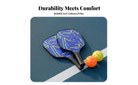 Fiberglass Pickleball Paddle Tournament Grade Pickleball Paddle Set Sports Equipment Shock Absorbent Comfortable Ergonomic Grip