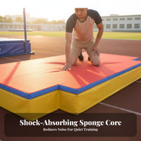 High Jump Mat Foldable Design High Jump Flop Landing Landing Area Impact Absorbing Thick Foam Crash Pad for Instructor Es, Kids, Track and Field