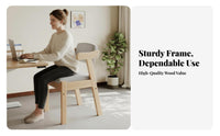Z-Shaped Frame Side Chair Modern Minimalist Design Upholstered Armchair with Rear Rest Versatile High-Density Foam Padding