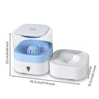 Pet Water Dispenser Gravity-fed Cat and Dog Water Dispenser Drinking Bowl Pet Supply Removable Top Non-electric Circulation Suitable for Small Dogs Home