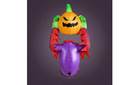 Inflatable Pumpkin Creature Halloween Inflatable Jack-O'-Lantern Yard Decoration Inflate Outdoor for Lawn, Front Porch