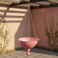 Rustic Hanging Planter Distressed Finish Iron Hanging Basket Long-Lasting