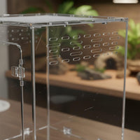 Acrylic Reptile Enclosure  Front Opening   Habitat Lid Clear Reptile Breeding Box for Amphibian Enthusiasts