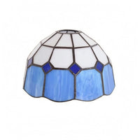 Stained Glass Lamp Shade E27 Compatible Handmade Stained Glass Shade Decorative Tapered Lampshade for Table Lamps