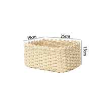 Braided Straw Basket Handwoven Straw Storage Basket Lightweight for Bedroom