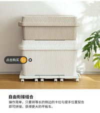 Likeit日本进口可拼接平板车重物移动花盆托盘家用电器盆栽小推车