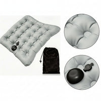 Inflatable Cushion Easy to Inflate Tufted Cushion Inflatable Seat Pad Compact Comfortable for Commuters