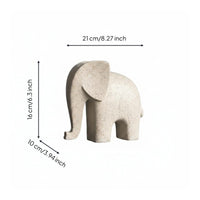Abstract Elephant Figurine Retro Design Home Decor Good Luck for Study