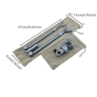 Ultralight Raft Fishing Rod Holder Multifunction Aluminum Fishing Rod Bracket Long Cast Stable for Lure Anglers
