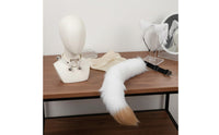 Cat Ears Headband with Tail and Soft Touch Wolf Ears and Tail Cosplay Set Customizable Fit Soft Canine Costume Accessories for Women, Halloween
