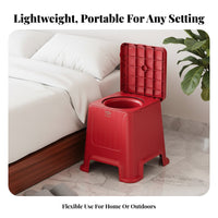 Bedside Commode Stool Anti-Odor Bedside Commode Chair Portable for Living Room