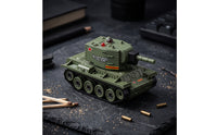 Desktop-Size Infrared Battle Tank Multiplayer Wireless Control Tank Realistic Vehicle Safe for Table-Top Play