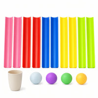 Team-Building Ball Track with Storage Bag Cooperative U-Shaped Track Game Portable Low-Height for Outdoor Group Games