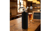 Double Ball-Lock Beer Dispensing Kit with Regulator Adjustable Rate-Adjustment Mini Keg Dispenser Backflow-Preventing