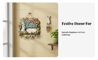 rabtouch Wall Hanger Easter Themed Hook Rack Flat 2D design for Entryway, Families