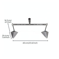 Manual Trenching Hoe Manganese Steel Adjustable Furrower Head Heavy Duty Hand Pull Plow for Farmers, Gardeners