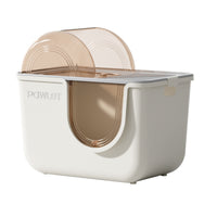 Enclosed Litter Box Large Litter Box with Hood Included for Apartments
