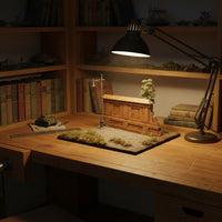 1/35 Scale WW2 Street Junction Diorama Historic Setting Street Lamp Base Scene Detailed Texture Cobblestone Wall Display Base