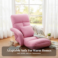 Adjustable Backrest Lounger Comfortable Supportrestsrests Adjustable Padded Lounger Multi-Functional Space-Saving