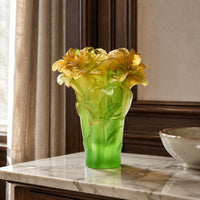 Crystal Flower Vase Elegant Floral Container Ornamental for Housewarming