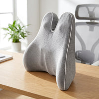 Memory Foam Double-Wing Backrest Strapless Support Cushion Ergonomic Support Pillow Contoured for Office Workers, Students, Desk