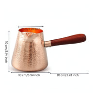 Copper Kettle with Wooden Handle Long-Lasting Kettle with Wooden Handle Rustic