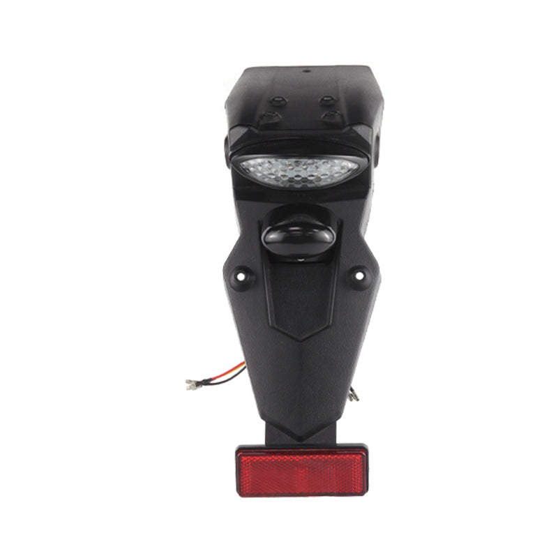 Off-Road Motorcycle Rear Fender with LED Tail Light and License Plate Bracket