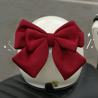 Cute Helmet Bow Fashionable Cloth Helmet Bow Pretty Vehicle Accessory for Women