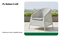 4 Pieces sun-resistant 4-Piece Woven Sofa Set Modern Design 4-Piece Sofa and Table Set Leisure design Outdoor Furnishing All-Weather for Hotel Owners, Entertainers, Patio, Garden, pool area, Backyard