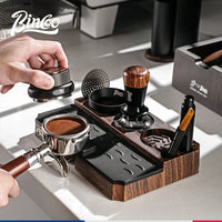 Bincoo Multifunctional Coffee Tamper Base and Tool Storage Set for Espresso Machines