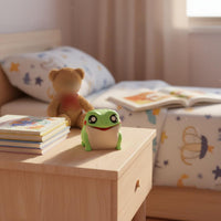 Cartoon Frog Tissue Box Flip-Accessible Belly Home Decor for Children