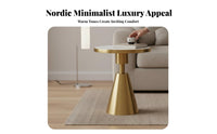 2 Pieces Nesting Table Set High-Low Combination Living Room Furnishing Sintered Stunit Top for Homeowners, Students, Lounge, Hotel Lobby, Small Spaces