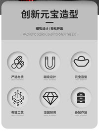 元宝啤酒开瓶器不锈钢磁吸冰箱贴家用便携省力开罐器启瓶器拧盖器