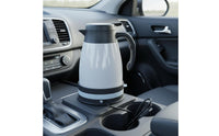 Fast Heating Car Electric Kettle Stainless Steel 12V Water Heater 1200ml Large Capacity Vehicle Water Boiler Anti-Dry Overheat Protection for Truck Drivers, Commuters, Road Trips, Camping
