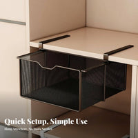 Under-Shelf Sliding Drawer tooltoolwithslide-out tools Installation Cabinet Organizer Stackable