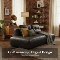 Italian Inspired sectionable Block Sofa Minimalist aesthetic Living Room Furniture scuffResistant Couch Petaccommodating for Design aficionados, Homeowners, Apartment Dwellers, Lounge Area, Studio, Office