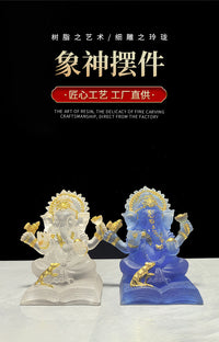 Ganesh Resin Figurine for Home Decor and Gift