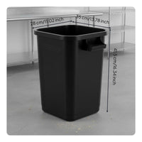Commercial Garbage Can Wide Mouth Tall Rectangular Waste Bin Pressure-Resistant