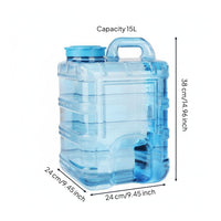 Food-Grade Material Water Dispenser Bottle Reusable Large Capacity Water Carrier Leak-Proof for Campers, Home Use, Outdoor, Camping