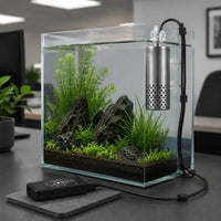 Electric Surface Skimmer Suction Cup Mount Aquarium Oil Remover Low Maintenance